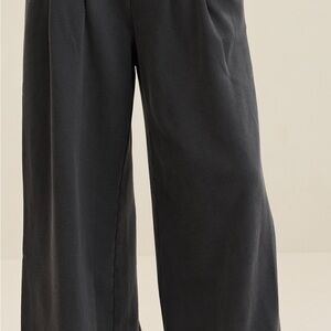 NWT! Aerie Wide-Leg Black Trousers